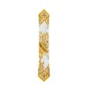 Dolce & Gabbana Azulejos Giallo Silk Belt In Multicolor