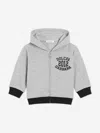 Dolce & Gabbana Jersey Zip-up Hoodie In Gray