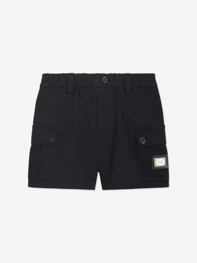 Dolce & Gabbana Baby Boys Cargo Shorts In Blue