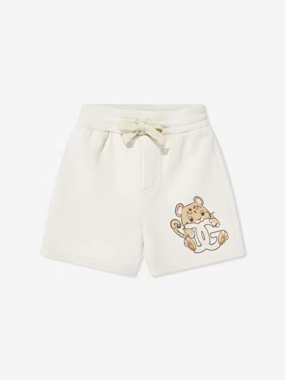 Dolce & Gabbana Kids'  Baby Boys Leopard Cub Logo Shorts In Neutral