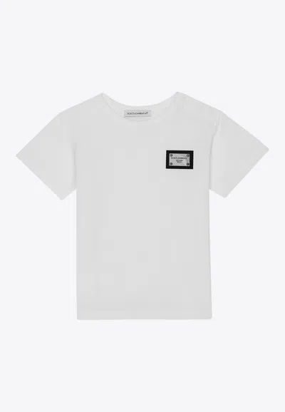Dolce & Gabbana Baby Boys Logo T-shirt In White