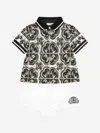Dolce & Gabbana Baby Boys Majolica Print Romper In Brown