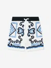 Dolce & Gabbana Logo-print Cotton Shorts In Multicoloured