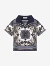 Dolce & Gabbana Dolce  Gabbana Kids Printed Short-sleeve Shirt In Gray