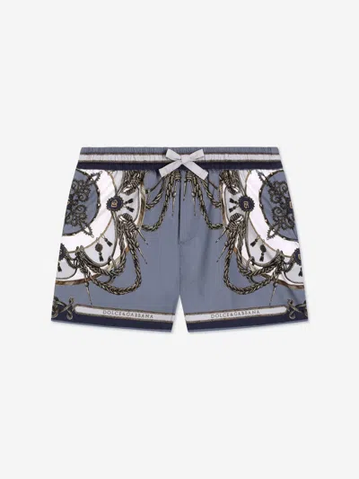 Dolce & Gabbana Kids'  Baby Boys Nautical Print Shorts In Gray