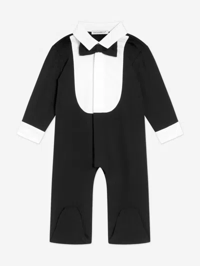 Dolce & Gabbana Baby Boys Tuxedo Babygrow In Multi