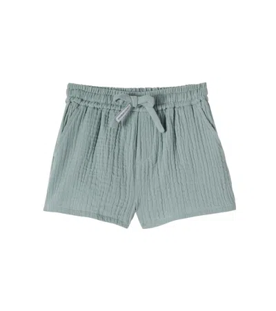 Dolce & Gabbana Baby Dg Cotton Shorts In Blue
