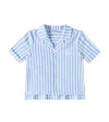 Dolce & Gabbana Baby Hemd Dg Aus Baumwolle In Blau