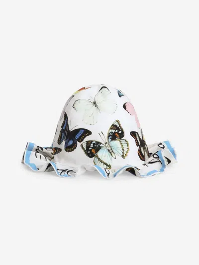 Dolce & Gabbana Baby Girls Butterfly Bucket Hat In Multicoloured