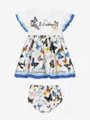 Dolce & Gabbana Baby Girls Butterfly Print Dress Set In White