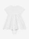 Dolce & Gabbana Jersey And Poplin Dress With Dolce&gabbana Logo In White