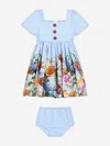 Dolce & Gabbana Floral Print Dress And Bloomers Set
