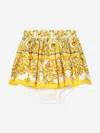 Dolce & Gabbana Poplin Skirt In Yellow