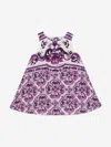 Dolce & Gabbana Baby Girls Majolica Dress With Knickers In Multi