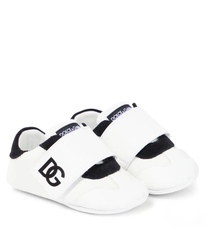 Dolce & Gabbana Baby Logo Trainers In White