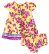 Dolce & Gabbana Baby Taormina Cotton Dress And Bloomers Set