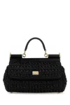 Dolce & Gabbana Women Back Raffia Medium Sicily Handbag