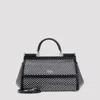 Dolce & Gabbana Black Sicily Medium Satchel
