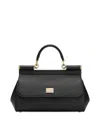 Dolce & Gabbana Medium Sicily Handbag In Black