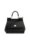 Dolce & Gabbana Sicily Medium Hand Bags In Black