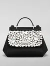 Dolce & Gabbana Mini Sicily Crystal-embellished Bag In Black