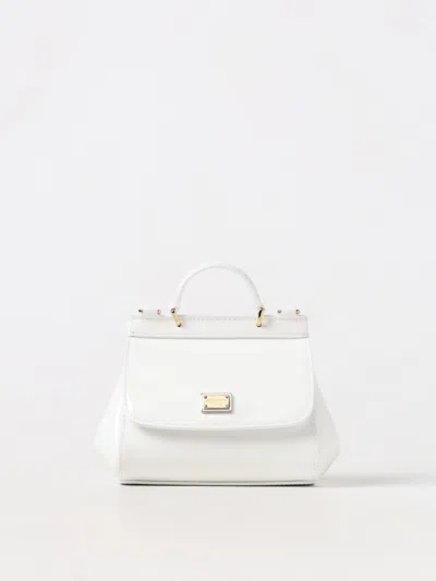 Dolce & Gabbana Kids White Mini Sicily Bag