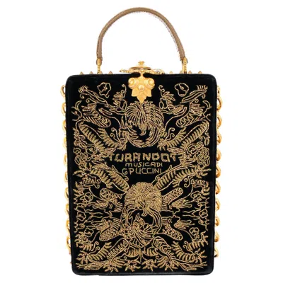 Pre-owned Dolce & Gabbana Bag 'giacomo Puccini Turandot' Alta Moda Summer 2016 In Black