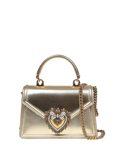 DOLCE & GABBANA BOLSA BANDOLERA - DORADO