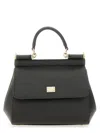 Dolce & Gabbana Dolce&gabbana Medium Black Sicily Hand Bag In Black