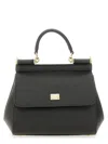 Dolce & Gabbana Dolce&gabbana Medium Black Sicily Hand Bag In Black
