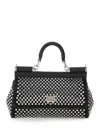 Dolce & Gabbana Black Sicily Medium Satchel