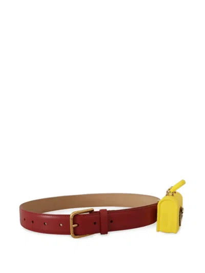 Dolce & Gabbana Bag-charm Belt In Brown