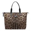 Dolce & Gabbana Leopard Print Nylon Adamo Shopper Bags