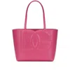 Dolce & Gabbana Small Logo Shopping Bag Tote Bag Fuchsia In Pink