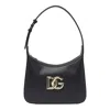 Dolce & Gabbana 3.5 Dg Logo Leather Shoulder Bag In Black