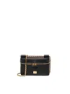 Dolce & Gabbana Sicily Leather Shoulder Bag With Metal Logo Tag