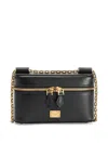 Dolce & Gabbana Sicily Leather Shoulder Bag With Metal Logo Tag