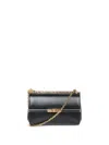 Dolce & Gabbana Marlene Black Shoulder Bag With Twist Lock In Leather Woman