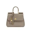 Dolce & Gabbana Medium Sicily Leather Handbag With Padlock Detail
