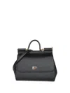 Dolce & Gabbana Medium Sicily Shoulder Bag In Black