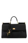 Dolce & Gabbana Black Handbag With Padlock Detail And Adjustable And Removable Shoulder Strap In Leather Woman