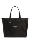 Dolce & Gabbana Carryall Tote Bag With Top Handles In Black