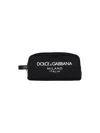 Dolce & Gabbana Milano Logo Wash Bag In Black