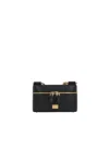 Dolce & Gabbana Sicily Cube Shoulder Bag In Black Leather In Black