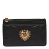 Dolce & Gabbana Medium Devotion Card Holder In Black
