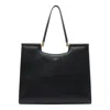 Dolce & Gabbana Mini Leather Shopping Handbag In Black