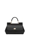 Dolce & Gabbana Medium Sicily Handbag In Black