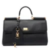 Dolce & Gabbana Black My Sicily Handbag In Black