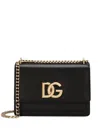 DOLCE & GABBANA DOLCE & GABBANA 3.5 SHOULDER BAG IN CALFSKIN LEATHER WITH FRONT DG LOGO