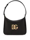 Dolce & Gabbana Logo-plaque Leather Tote Bag In Black